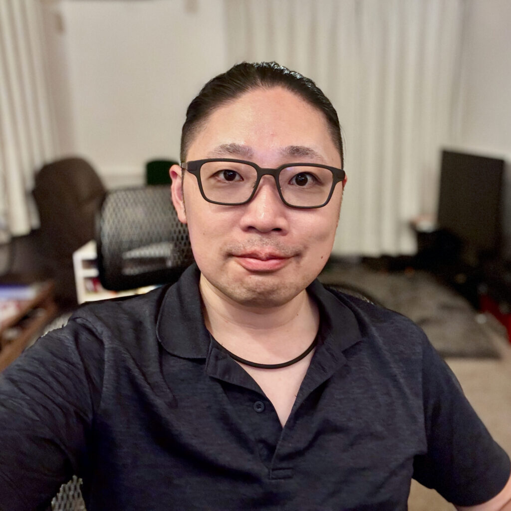 装着したEven G2を正面から見たところ
